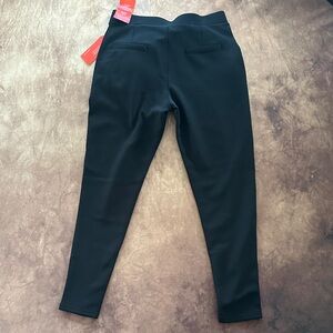 Lightly Patterned Elegant Black Women's Trousers